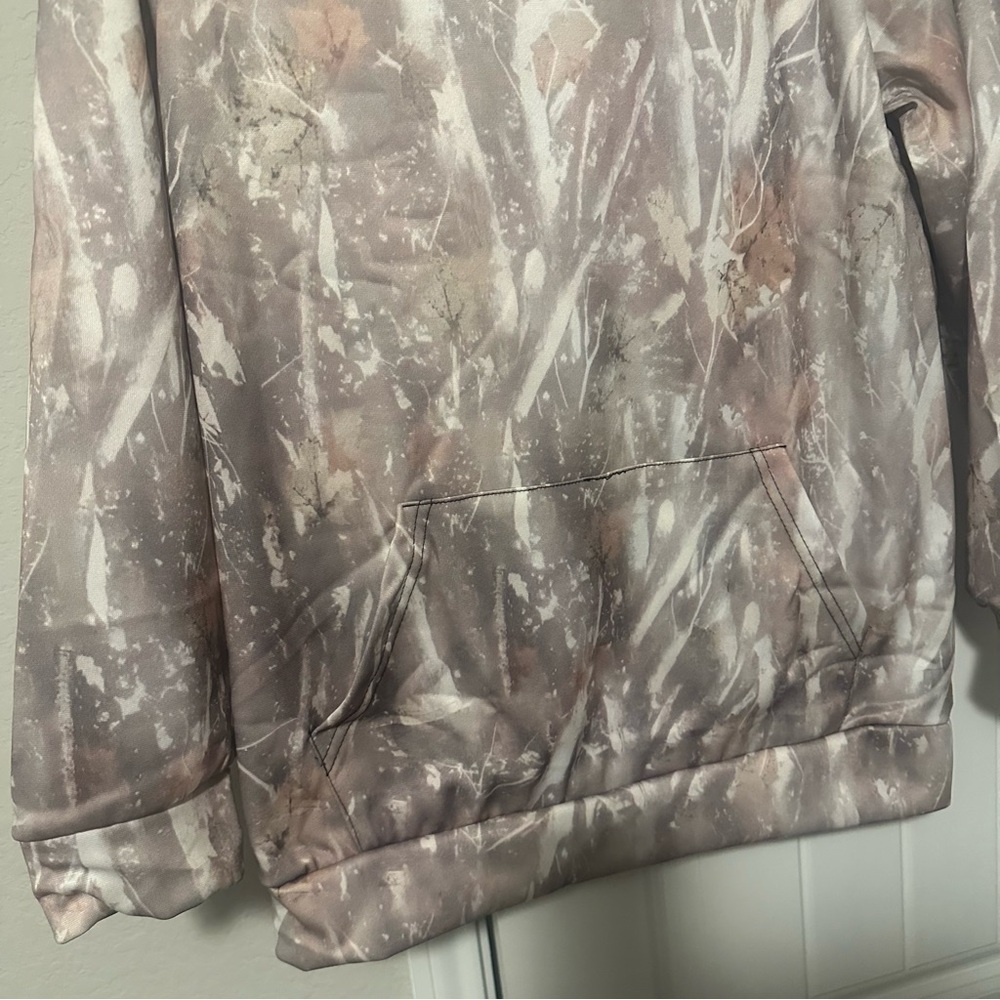Camouflage Hoodie Kangaroo Pocket Size Small Unisex Hunting Winter Pullover - Picture 5 of 7